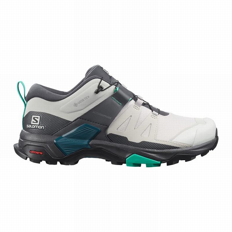 Salomon Singapore Womens Hiking Shoes - X ULTRA 4 GORE-TEX Grey/Mint | 86273-EFQC